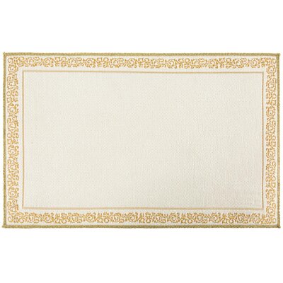 Podkładka na stół EUROFIRANY Majorka 32 x 52 cm Biało-złoty