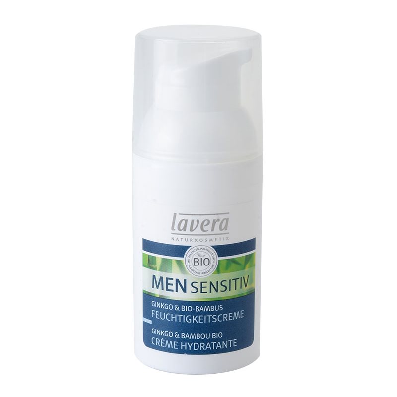 Lavera Men Sensitiv krem nawilżający z wyciągiem z bio-miłorzębu i bio-bambusa 30 ml