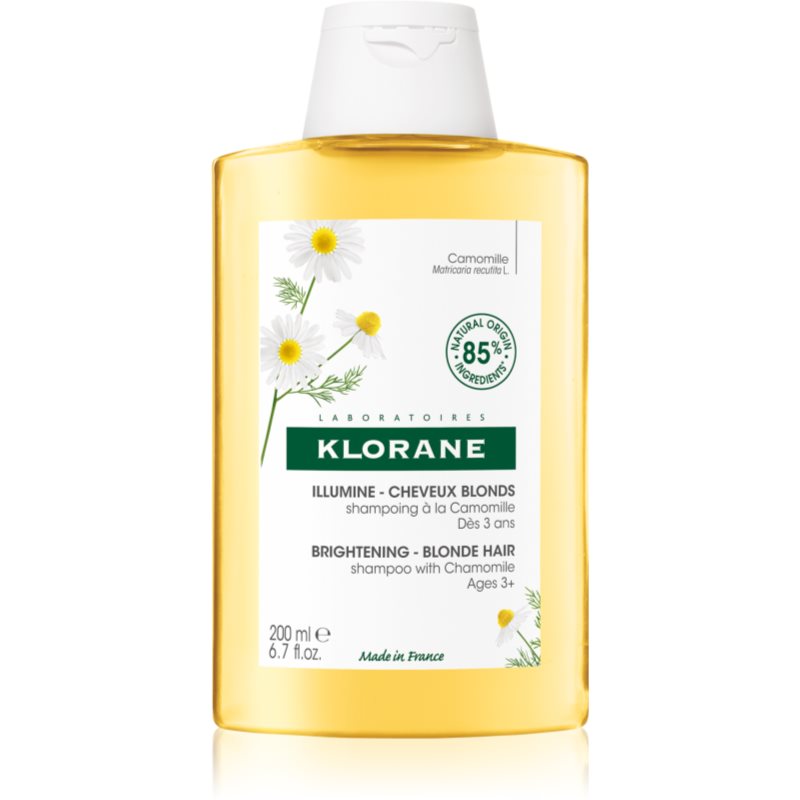 Klorane Szampon rozświetlający do włosów blond refleksy 200 ml