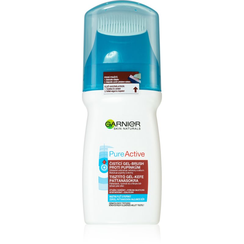 Garnier Pure Active żel oczyszczający ze szczotką ExfoBrusher) 150 ml