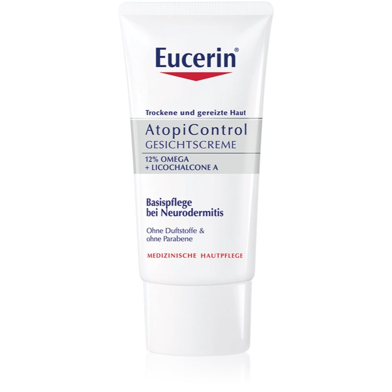 Eucerin AtopiControl AtopiControl krem kojący do skóry suchej i swędzącej 12% Omega + Licochalcone A) 50 ml