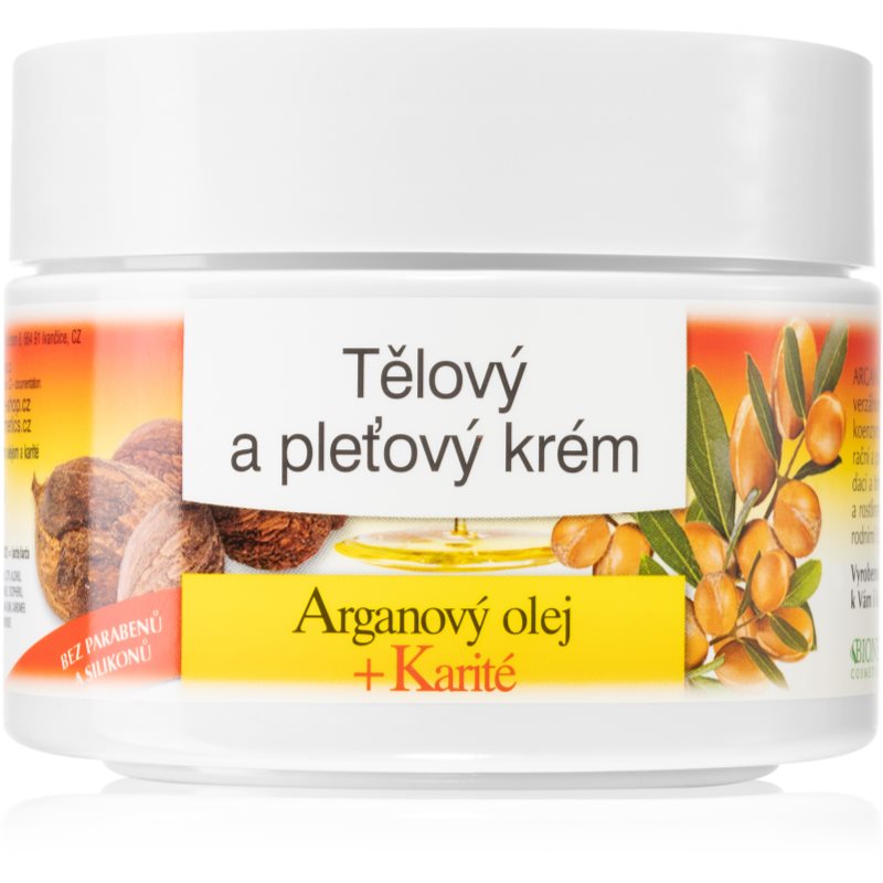 Bione Cosmetics Argan Oil + Karité krem do twarzy dla całej rodziny 260 ml