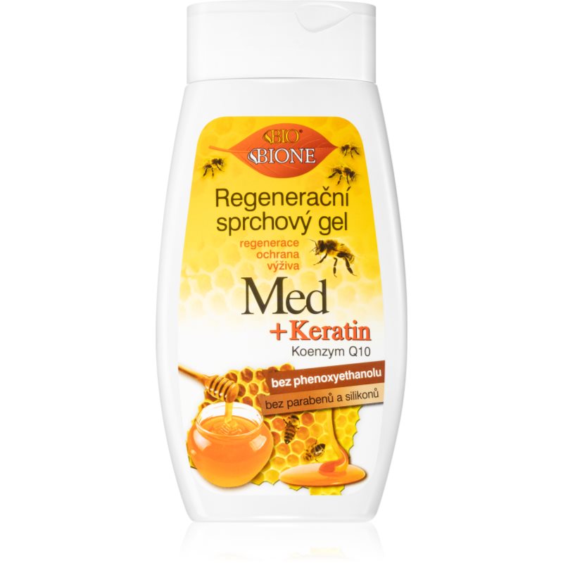 Bione Cosmetics Regeneracyjny żel pod prysznic Med + Q10 260 ml