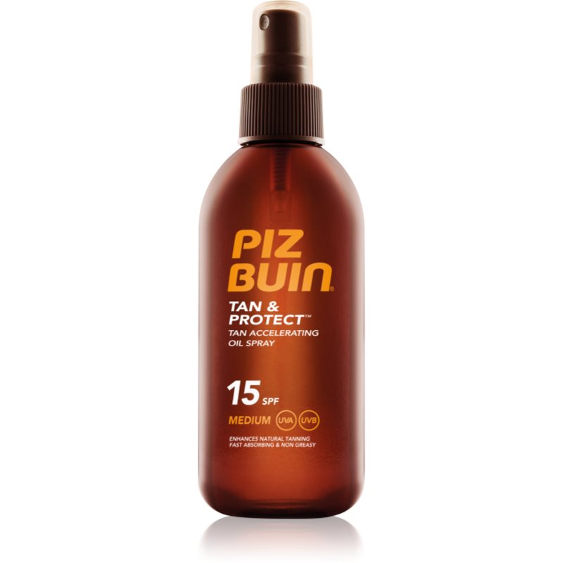 Piz Buin Tan & Protect Tan Accelerating Oil Spray SPF15 U) olejek do opalania 150ml