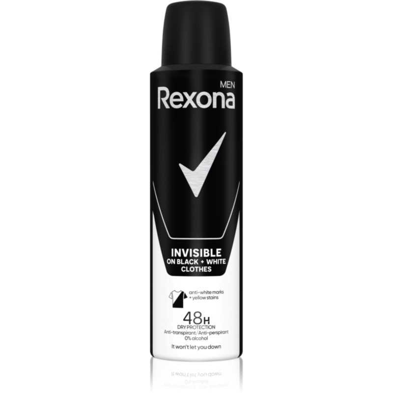 Rexona MEN spray INVISIBLE BLACK&WHITE 150ml