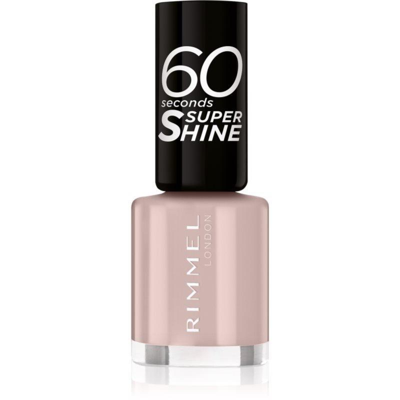 Rimmel London London 60 Seconds Super Shine lakier do paznokci 8 ml dla kobiet 500 Caramel Cupcake