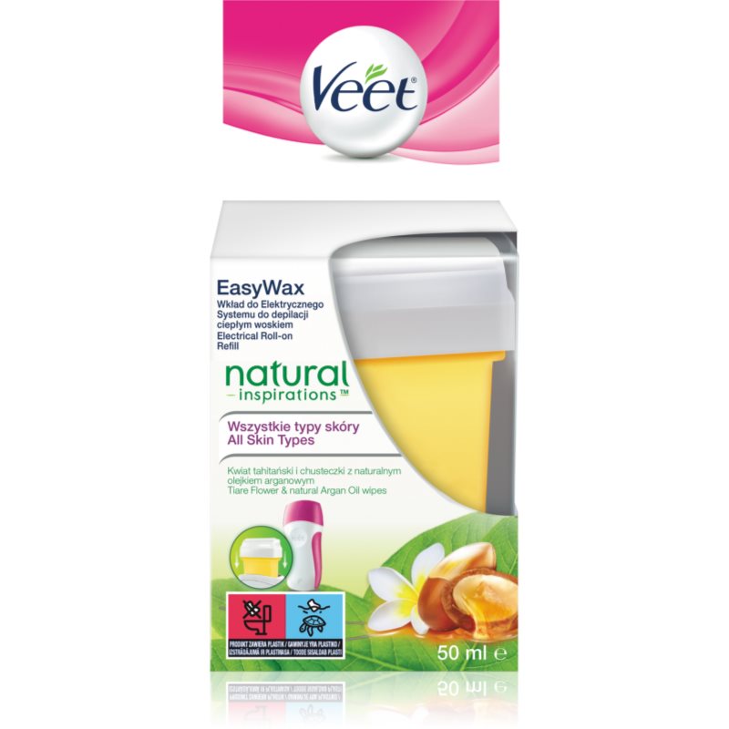 Veet Natural Inspirations, wkład z woskiem do depilacji, 50 ml