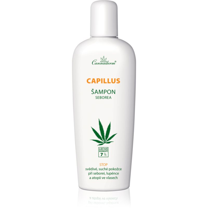Cannaderm Capillus Szampon na problemy łojotokowe AZS łuszczycę 150ml 7% oleju z konopi FDC4-42577