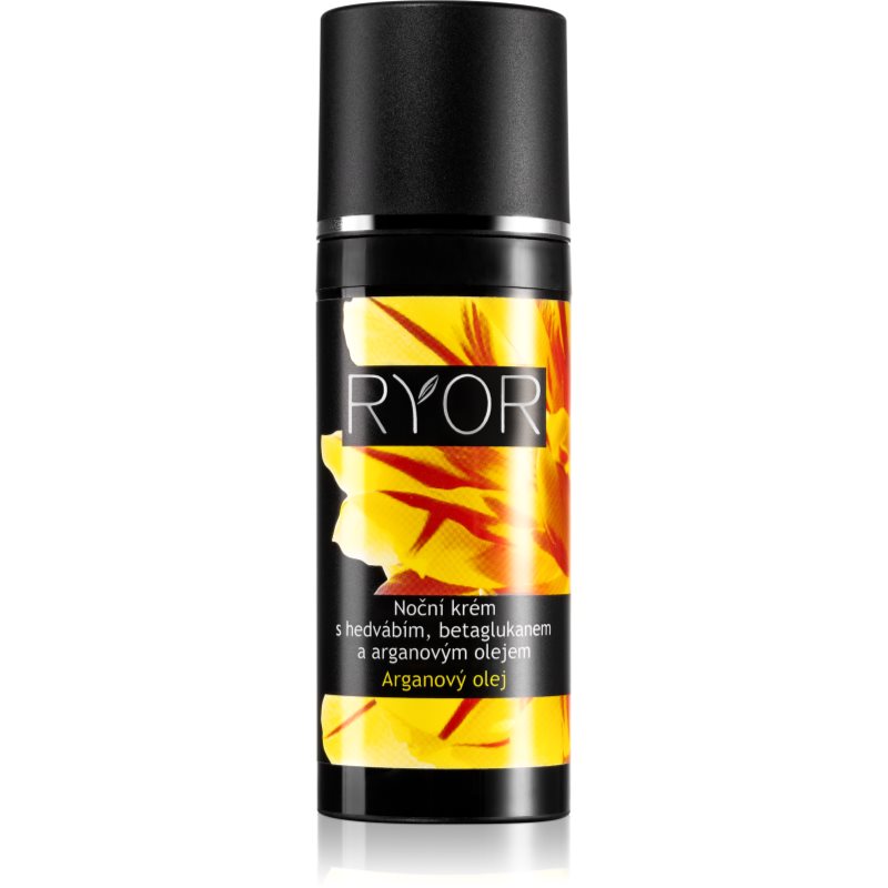 RYOR Argan Oil krem na noc z jedwabiem i beta-glukanem 50 ml