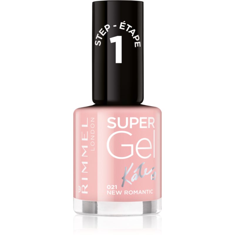Rimmel London Super Gel firmy Kate Moss lakier do paznokci Duo Pack, 12, SOUL Session cieni, Nude bladoróżowy 34776273021