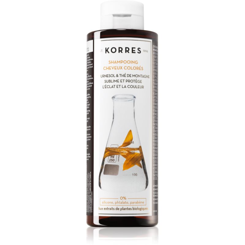 Korres Hair Sunflower and Mountain tea szampon do włosów farbowanych 250 ml