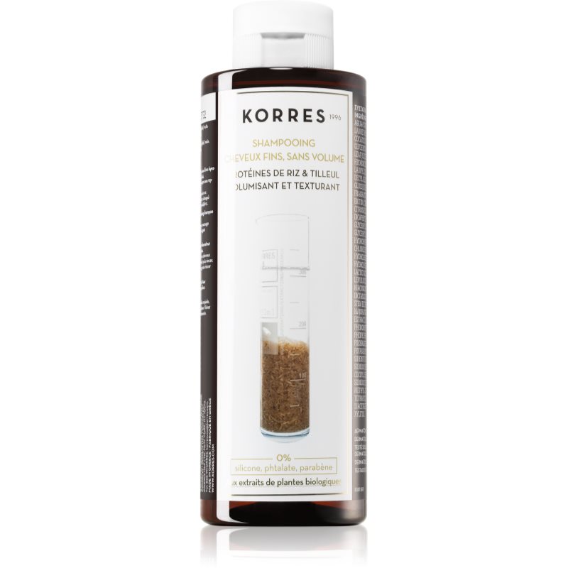 Korres Hair Rice Proteins and Linden szampon do włosów delikatnych 250 ml