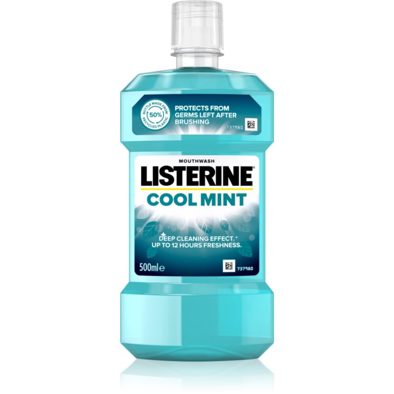 Listerine Listerine Cool Mint płyn do płukania jamy ustnej odświeżający oddech Antibacterial Mouthwash) 500 ml