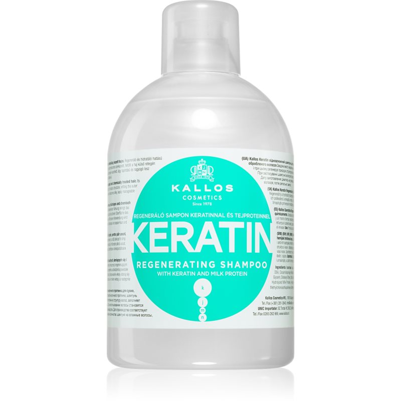 Kallos KJMN Szampon z Keratyną ułatwiający prostowanie 1000 ml