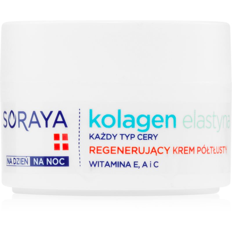 Soraya Kolagen & Elastyna regenerujący krem półtłusty na dzień i noc 50 ml