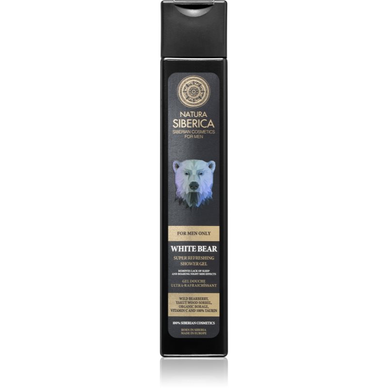 Natura Siberica Men żel pod prysznic dla mężczyzn White Bear Super Refreshing Shower gel 250 ml
