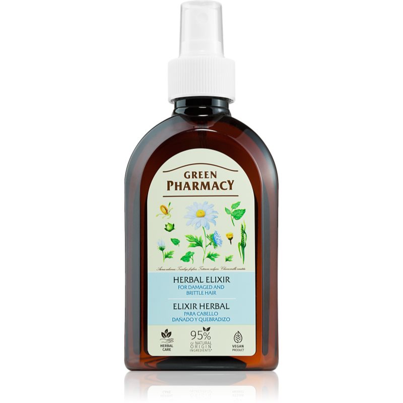 Green Pharmacy Eliksir ziołowy do włosów łamliwych i zniszczonych 250ml GP-0377