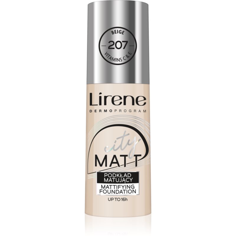 Lirene Fluid wygładzający City Matt Beżowy 207, 30ml