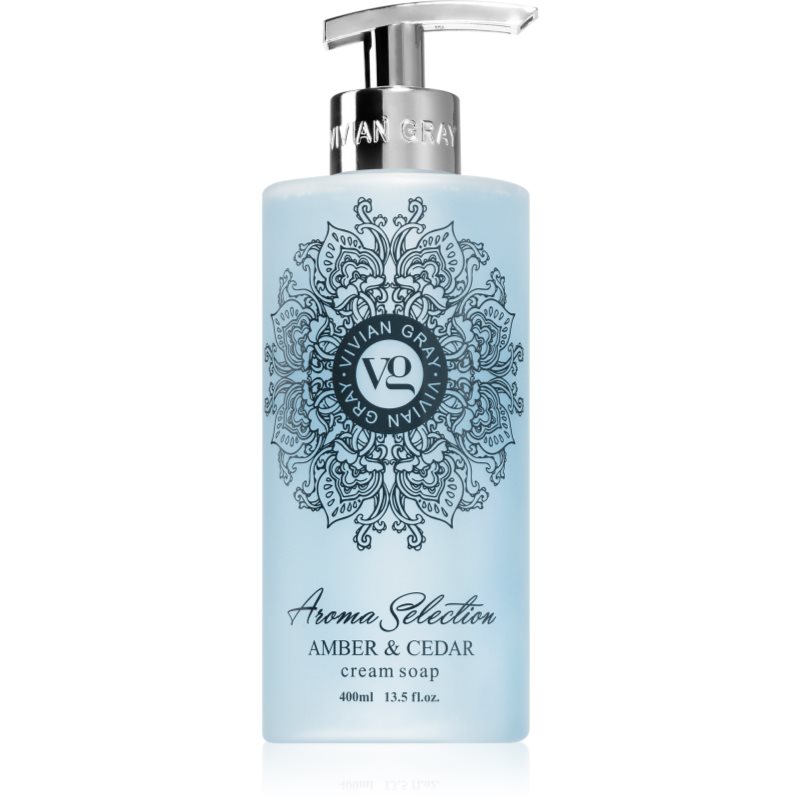 Vivian Gray Aroma Selection Cream Soap 400 ml Mydło w płynie Amber & Cedar