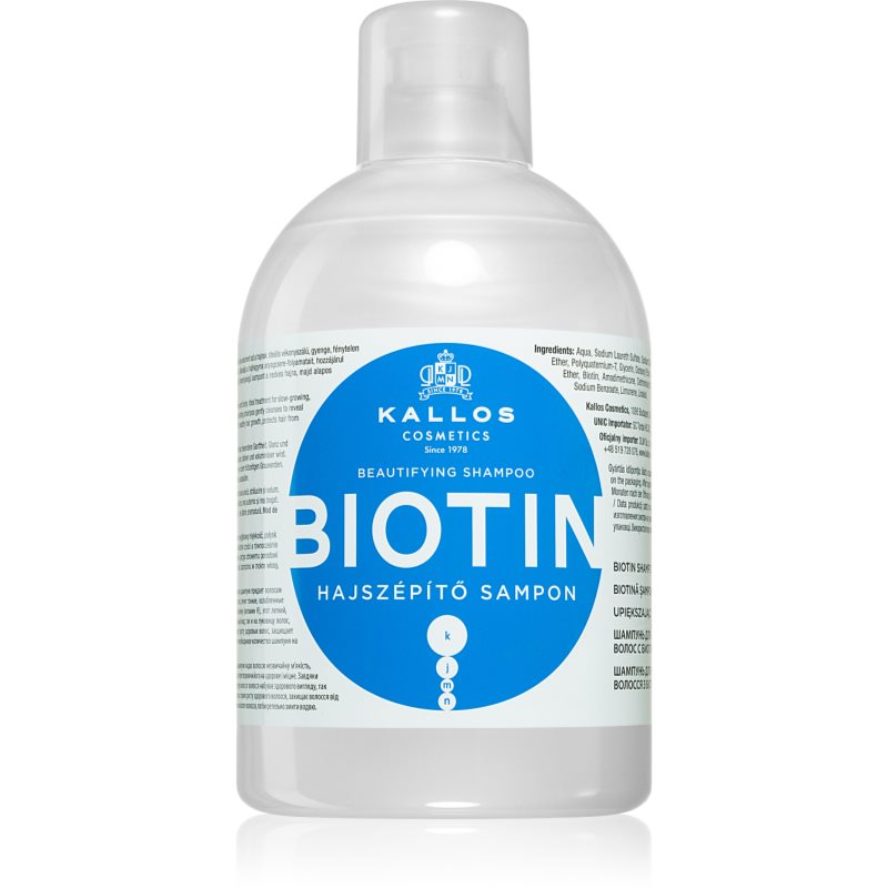 Kallos KJMN Szampon do włosów upiększający BIOTIN 1000 ml