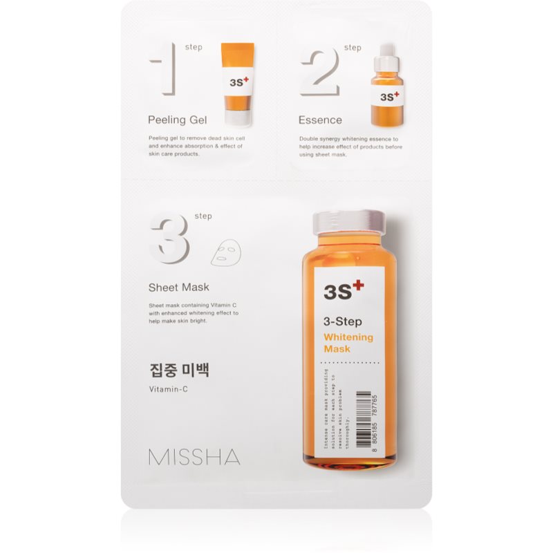 Missha 3step Whitening Mask 15gx22gx5g