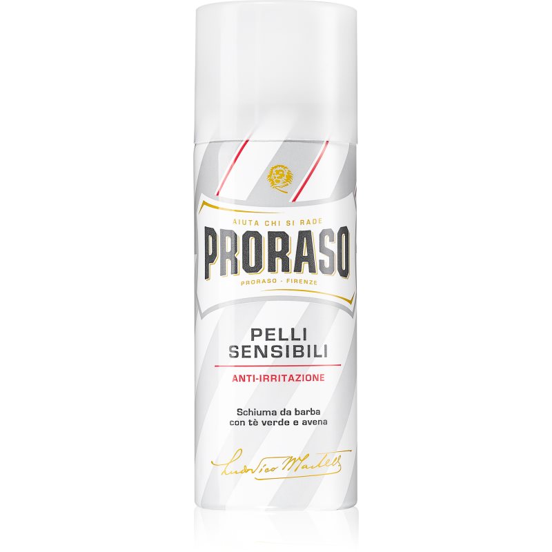 Proraso proraso White pelli mięśni, Anti-irritazione pianki do golenia, 1er Pack (1 X 50 ML)