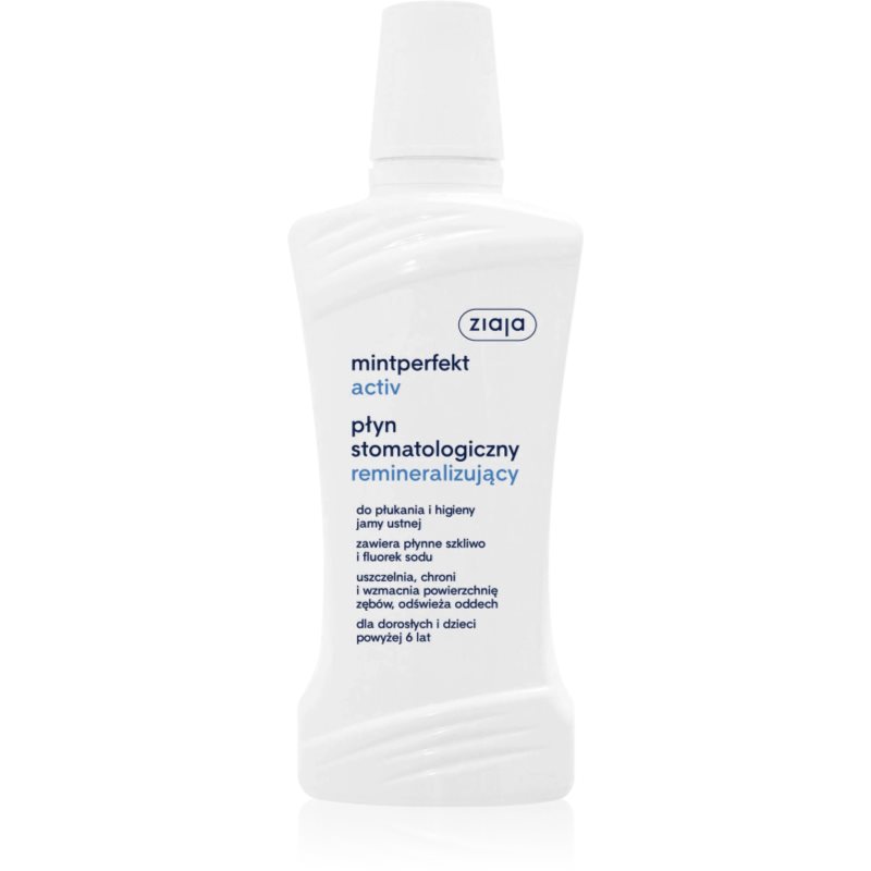Ziaja Mintperfekt Activ, remineralizujący płyn do jamy ustnej, 500 ml