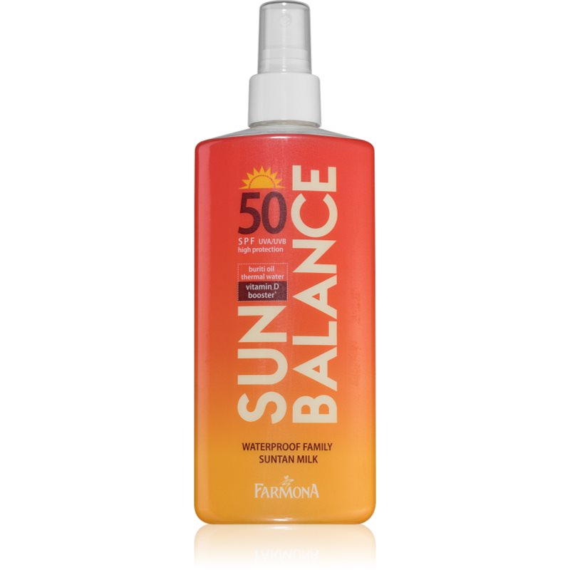 Sun Balance Wodoodporne familijne mleczko do opalania SPF50 200ml