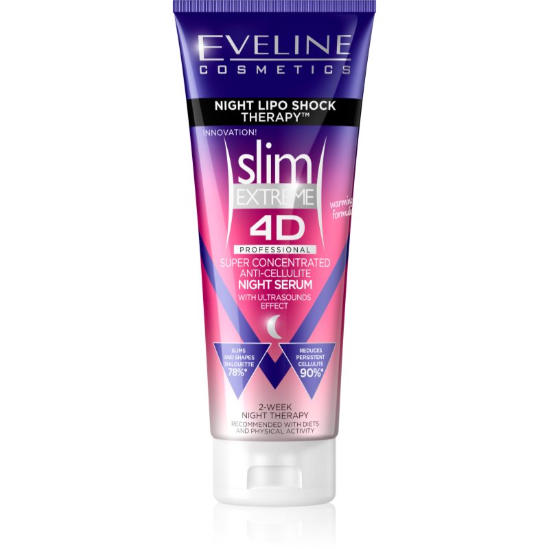 Eveline 4D slim EXTREME Superskoncentrowane Nocne Serum antycellulitowe 250ml