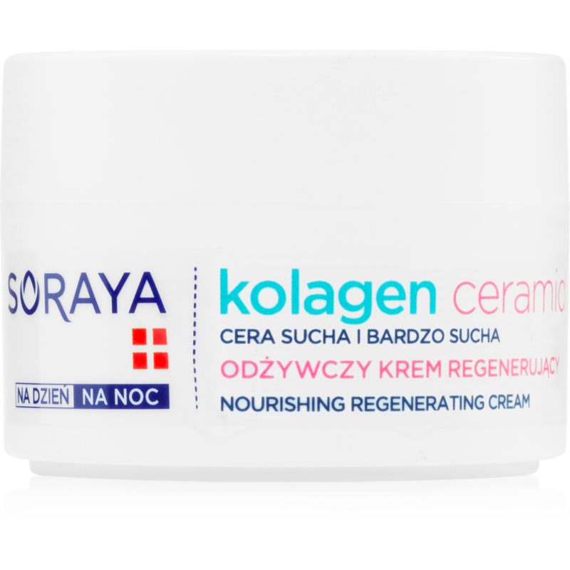 Soraya Kolagen+Ceramidy Odżywczo-Regenerujący Krem Na Dzień i Na Noc 50ml