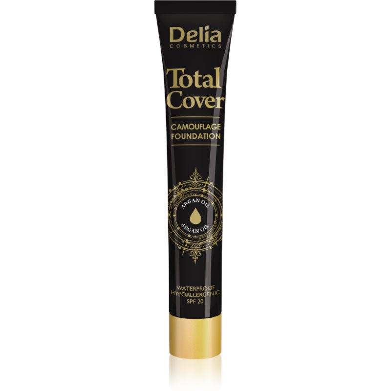 DELIA Cosmetics Cosmetics Total Cover wodoodporny make-up SPF 20 odcień 56 Tan 25 g
