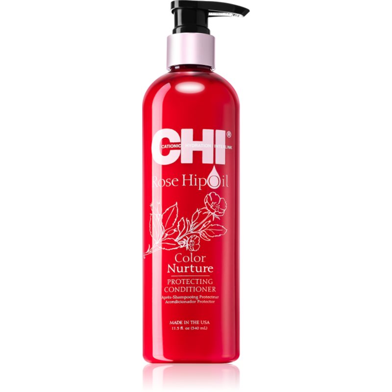 CHI Rose Hip Oil Protecting Conditioner Odżywka chroniąca kolor włosów 340 ml