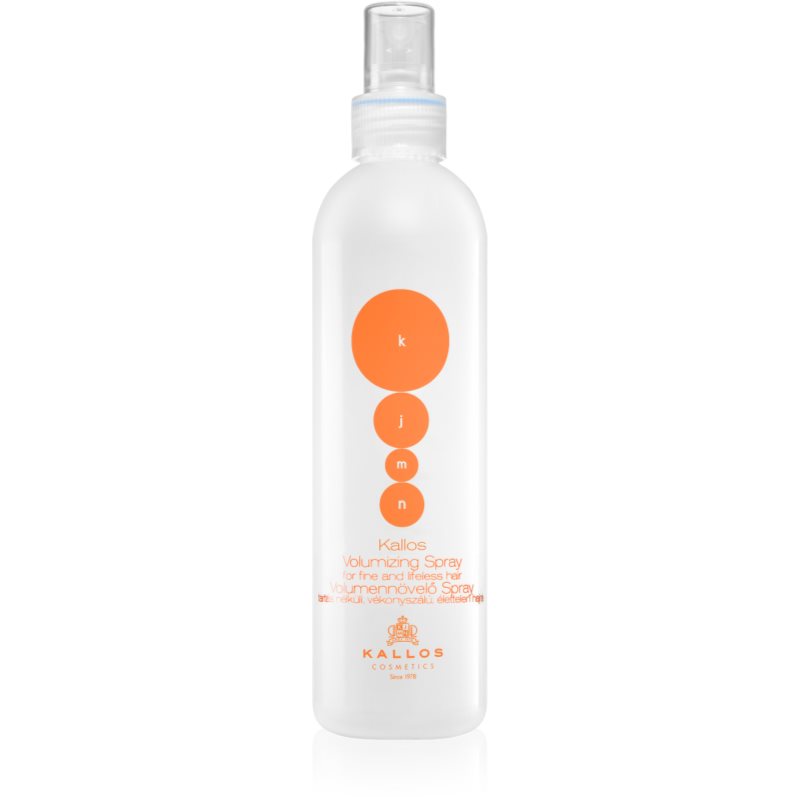 Kallos Cosmetics Spray dodający włosom objętości - Cosmetics KJMN Volumizing Spray For Fine And Lifeless Hair Spray dodający włosom objętości - Cosmetics KJMN Volumizing Spray For Fine And Lifeless Hair