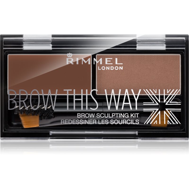 RIMMEL Brow This Way Zestaw do Brwi 002 Medium Brown RIM-5037