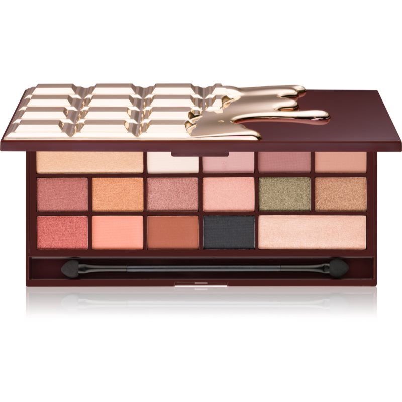 Makeup Revolution I Heart Chocolate 24k Gold Eyeshadow 22 g Paleta cieni do powiek Makeup Revolution