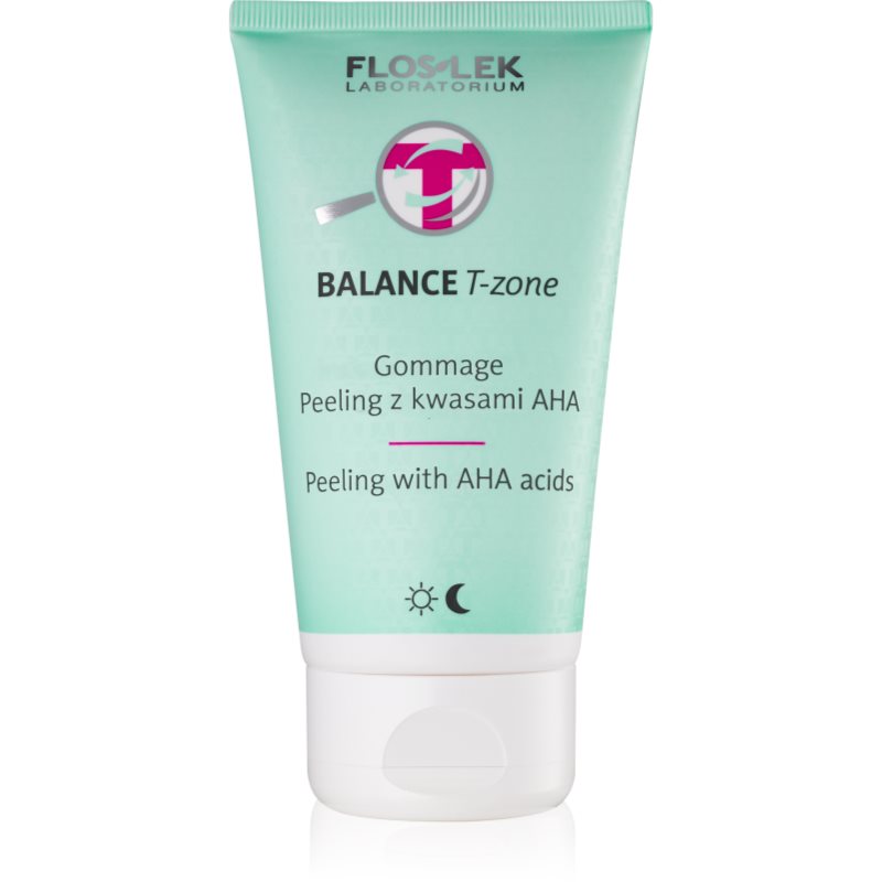 Flos Lek Balance T-Zone Gommage 125 ml Peeling z kwasami AHA do cery mieszanej Lek