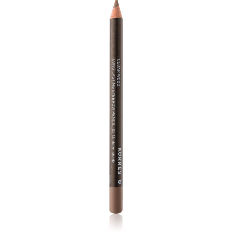 Korres Cedar Wood trwała kredka do brwi odcień 02 Medium Shade 1,29 g