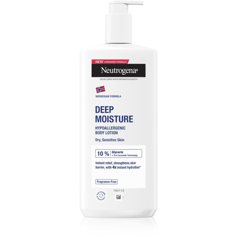 Neutrogena Deep Moisture Sensitive Głęboko nawilżająca Emulsja do ciała 400ml