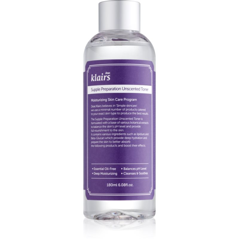 Klairs Nawilżający Tonik do Twarzy, Supple Preparation Unscented Toner 180ml