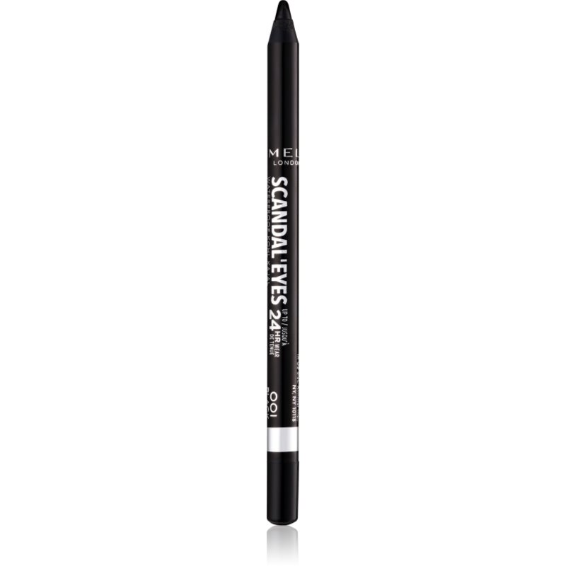 Rimmel London London Scandal Eyes Kajal 24HR kredka do oczu 1,3 g dla kobiet 001 Black