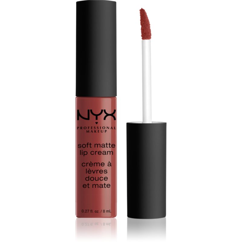NYX PROFESSIONAL MAKEUP Professional Makeup Pomadka do ust, Soft Matte Lip Cream, kremowe i matowe wykończenie, wysoka pigmentacja, długotrwały odcień: Rome