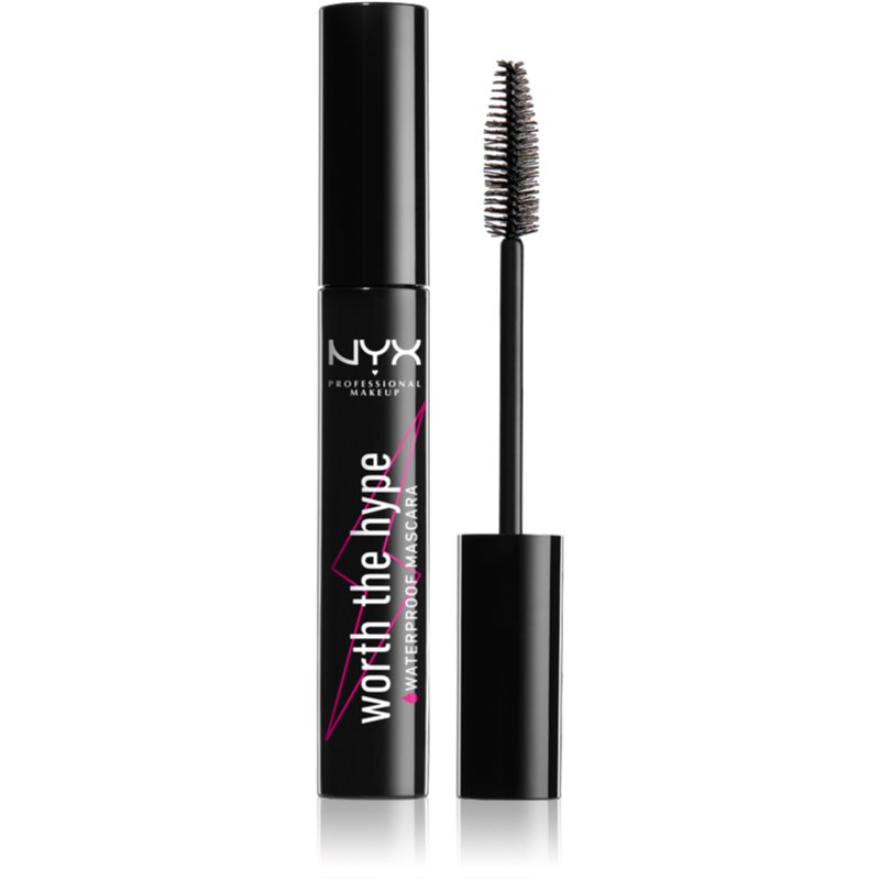 NYX Professional Makeup Professional Makeup - WORTH THE HYPE - WATERPROOF MASCARA - Wodoodporny, pogrubiająco-wydłużający tusz do rzęs - 01