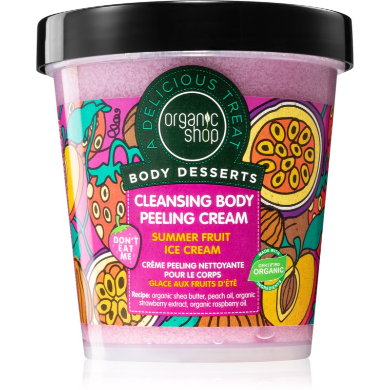 Organic Shop Body Desserts Oczyszczający krem-peeling do ciała Summer Fruit Ic