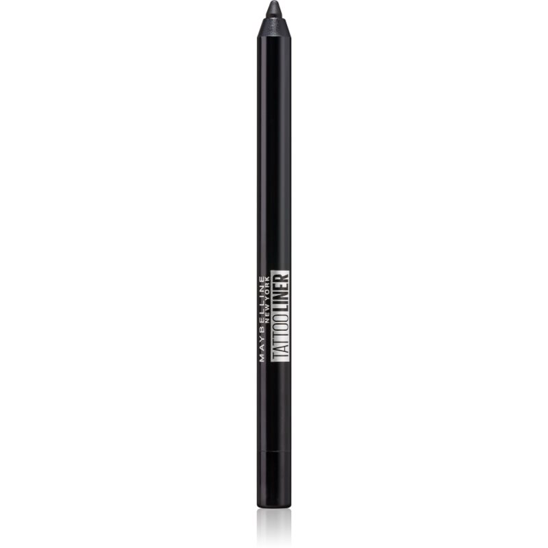 Maybelline Tattoo Liner, wodoodporny eyeliner w kredce 900 Deep Onyx