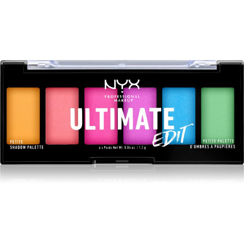 NYX Professional Makeup Professional Makeup - ULTIMATE EDIT - PETITE PALETTE - Paleta 6 cieni do powiek - 02 BRIGHTS NYXD0BR