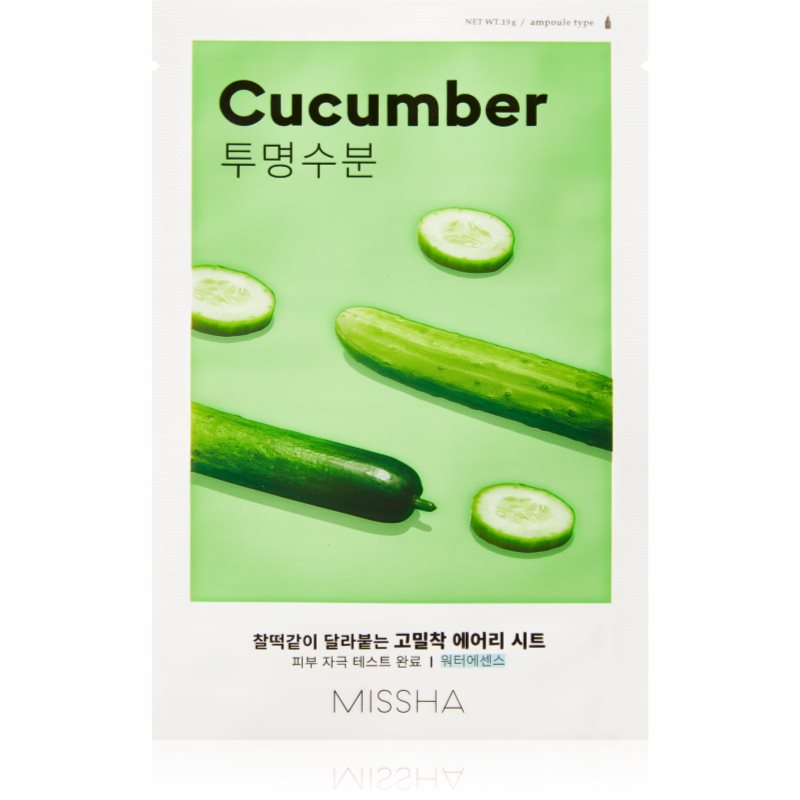 MISSHA Missha Airy Fit Sheet Mask (Cucumber), 20 g