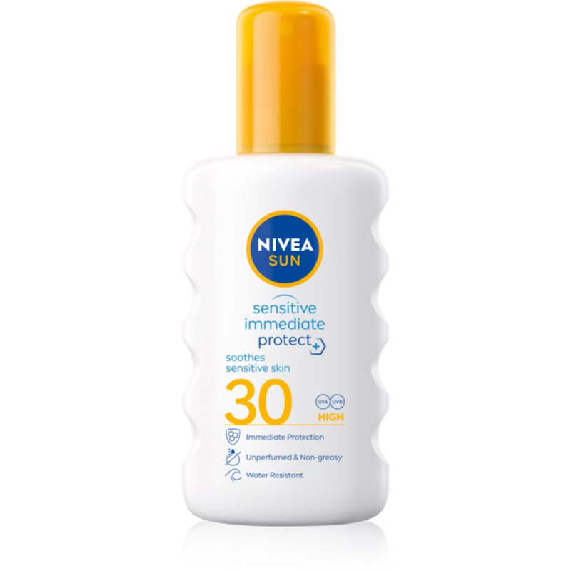 Nivea Sun Protect & Sensitive spray ochronny do opalania SPF 30 200 ml
