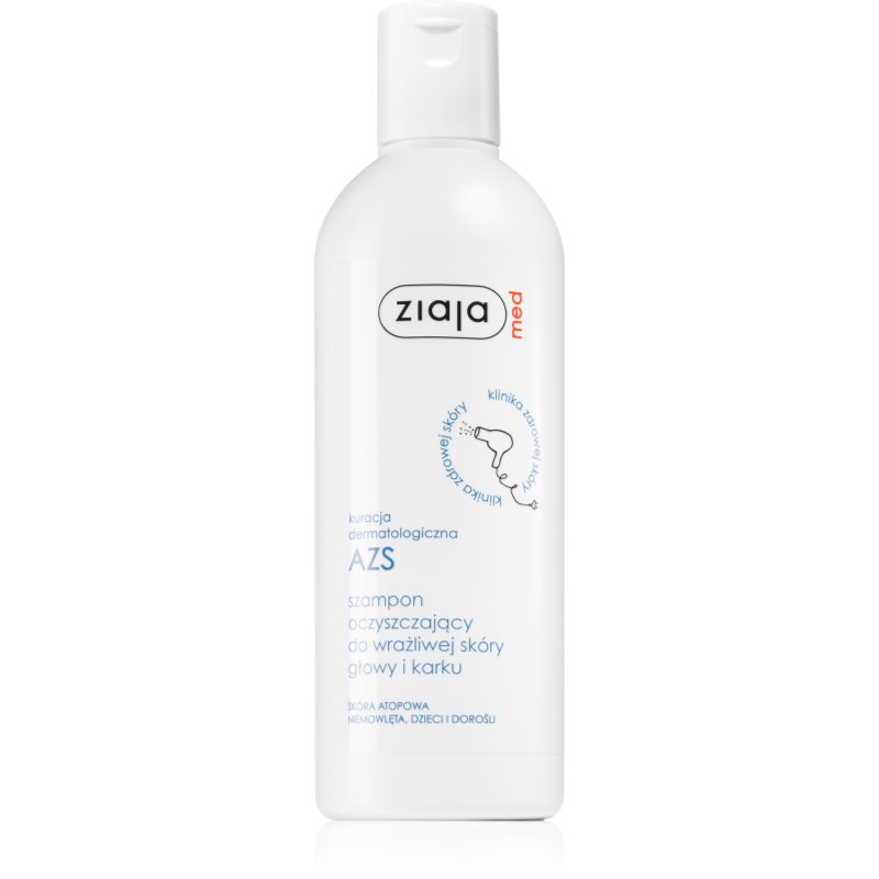 Ziaja LTD Z.P.L SP Z 0.0 MED Kuracja dermatologiczna AZS Szampon oczyszczający do wrażliwej skóry głowy i karku 300 ml 7063807