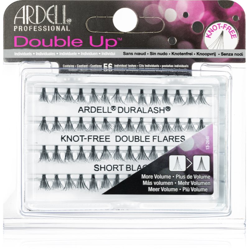 Ardell Double Individuals Short kępki sztucznych rzęs czarne 56 szt