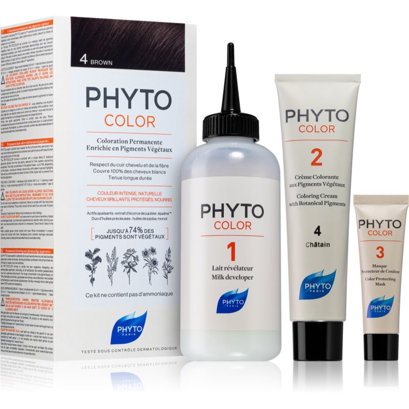 Phyto ALES GROUPE Color Trwała koloryzacja włosów 4 Kasztan 100 ml